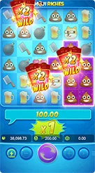 Emoji Riches · Pengecekan nilai taruhan dan penyesuaian parameter